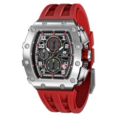 Κίνα Ο Richard Mille των ατόμων προσέχει την περιστασιακή σιλικόνη Wristwatch πινάκων επιχειρησιακού χαλαζία προς πώληση