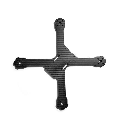 China CNC Cutting FPV Drone Frame Machined Carbon Fiber Custom 3K Parts for sale