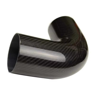 China Custom Carbon Fiber Intake Pipe Carbon Fiber Exhaust Pipe For Car And Motorcycle Professional en venta