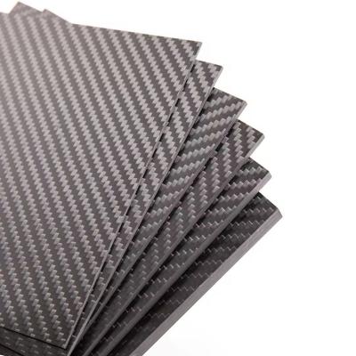 China Carbon Fibre Sheet 3k 0.2mm 0.5 mm 2mm 5mm Carbon Fiber Panel Carbon Sheet Plate zu verkaufen