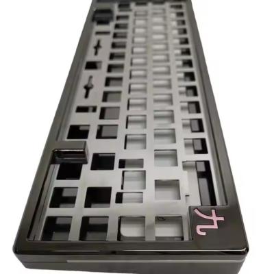 China Custom Multicolor Anodizing Aluminum Keyboard Case Plate Cnc Machining Mechanical Cnc Keyboard for sale