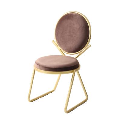 China Other Design Modern Soft Metal Velvet Seat Gold Velvet Home Factory Factory Arts Lazy Back Chair for sale