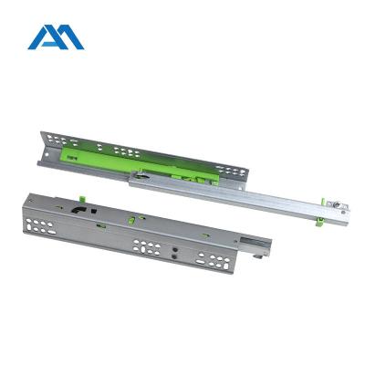 China Modern Easy To Disassemble Full Cabinet Buffer Slide Extension Drawer Slides Push To Open Under Mount Drawer Slide for sale