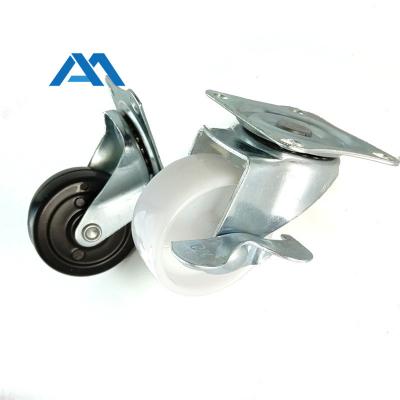 中国 Modern PU PVC Material Heavy Duty Type Nylon Wheels With Brake Without Brake Industrial Caster Wheels 販売のため