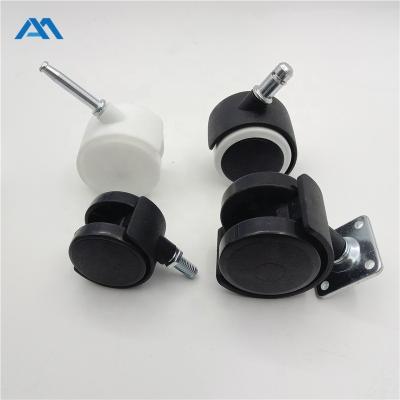 中国 25/40/50 Mm Caster Chair Table Furniture Replacement High Quality Ruedas Wholesale Price Control Modern Plate Swivel Wheel PVC 販売のため