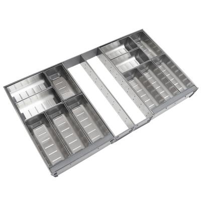 China Custom Adjustable Expandable Tray For Spoon Environmental Kitchen Drawer Organizer for sale