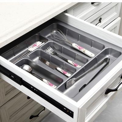 China High Quality Square Flat Tableware Tray Storage Cutlery Tray Environmental Factory Supply Kitchen Storage à venda