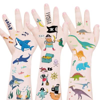 China Custom New Arrival Hand Face Child Body Temporary Fake Animal Waterproof Intimate Tattoo Sticker Custom Paper for Kids Children for sale