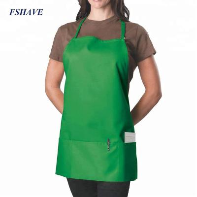 China Durable Women Garden Tool Apron With Pockets Work Florist Apron Artist Smock Gifts For Gardeners Green for sale