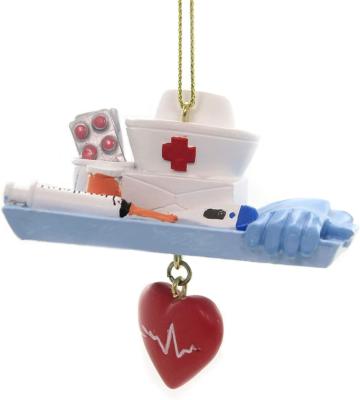 China Home Decoration Polyresin Nurse Tray Ornament for sale