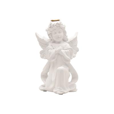 China Europe Best Seller Resin Angel Wings Candle Holders for Home Decor for sale