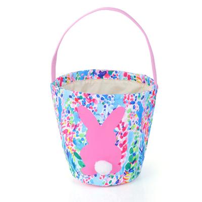 China Home Decor Lily Easter Basket Bags Kids Bunny Tote Bag for sale