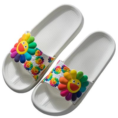 China New fashion trend couple sandals and slippers summer bath home thick-soled indoor silent slippers for sale