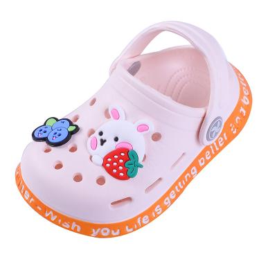 China Other children's sandals 2021 new summer cartoon Baotou hole shoes for infants baby non-slip soft bottom sandals and slippers for sale