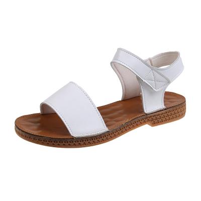 China Other women's shoes summer 2021 new fashion round head female simple sandals Rome tend women's casual sandals for sale