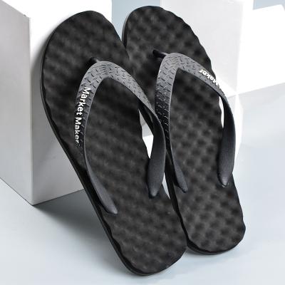 China 2021 summer new men's slippers colorimetric PVC wear tide color waterproof sports external non-slip fashion slippers massage flip flops for sale