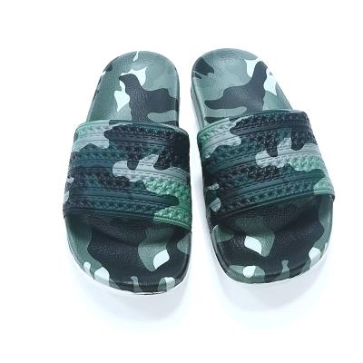 China Latest Design Men Beach PU Sandals Custom Made Flat Shoes Anti-slippery Sandal Slides Slippers Quality Men Slide Sandals for sale