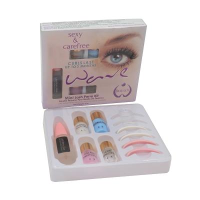 China Hot Sale Long Time Mini Permanent Eyelash Wick Professional Semi Eyelash Perm Kit for sale