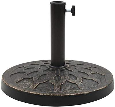 China Low Price Modern Resin Umbrella Base, Safe Stand, Sturdy, Parasol Round, Tent, Sun Protection, Suitable for Commercial Patios for sale