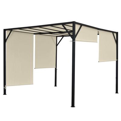 China Polyester Made In China Wholesale Designs Steel Metal Garden Pergola for sale