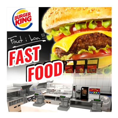 China Commercial Fast Food KFC Mcdonalds Restaurant Kitchen Equipment Supplier China for sale