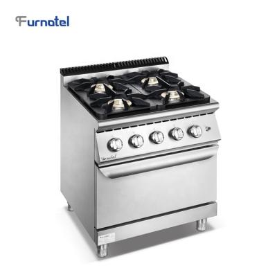 China Furnotel 700 Traditional Commercial Gas Stove Series 4 With Oven for sale