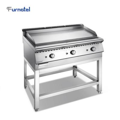 China High Efficient Commercial Multifunctional Furnotel Table Top Teppanyaki Gas Griddle With Stand for sale