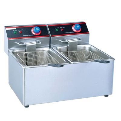 China Hotels CE Approval Kitchen Equipments Electric 1-Tank and 1-Basket Deep Fryer for sale