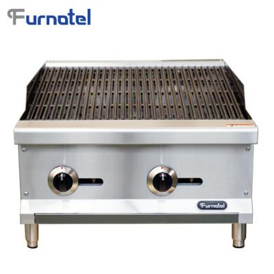 China Easily Cleaned Commercial Stainless Steel Style Gas Charbroiler Grill American BBQ for sale