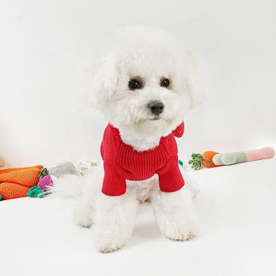 China Sustainable Santa Sweater Dog Fruits Sweater Small Knitted Warm Custom Hoodie With Strawberry for sale