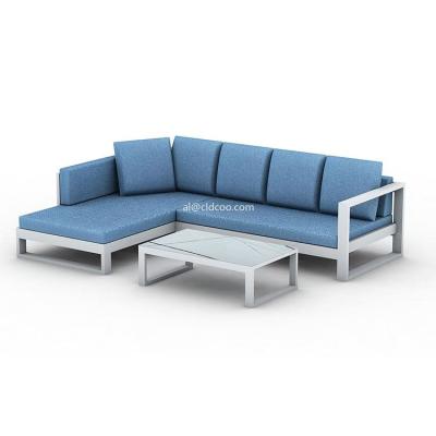 China Eco - Friendly Design Attractive Garden Seats Outdoor Furniture Aluminum Sun Sofa for sale