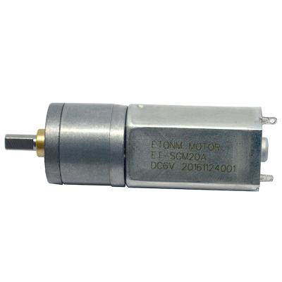 China Drip Proof ET-SGM20A 20mm No Load 13rpm 650rpm DC Electric Motors 12v Small Electric Motor High Speed ​​Motor Speed for sale