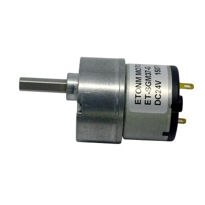 China ETONM ET-SGM37G 12 Volt Dc Gearbox Motor Drip Proof Reduction 37mm Gear Motor 12v DC Gear Motor for sale