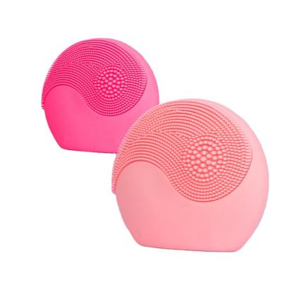 China Acne Treatment Customized Mini Face Washer Waterproof Wireless Clean Personal Rechargeable Sonic Electric Silicone Cleansing Brush for sale