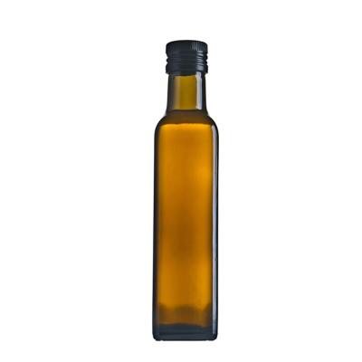 China Wholesale Square Clear Green Glass Fancy 100ml 500ml Bottle For Olive Oil for sale