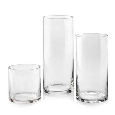 China Eco-friendy New Arrival Products Hot Custom Clear Vase Glass Vase For Home Decoration for sale