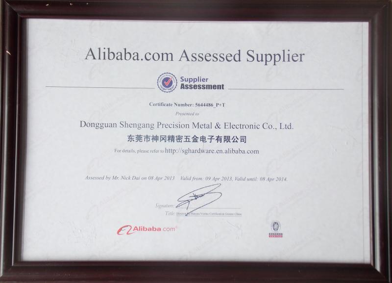 supplier assessment - Dongguang Shengang Precision Metal& Electronic Co.,Ltd.