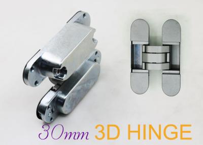 China 3D Zinc Alloy Adjustable Door Hinges For Commercial Wood Frames for sale