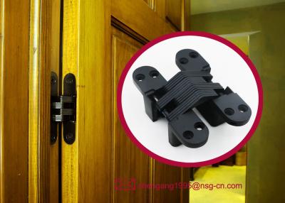 China Hidden Zinc Alloy Invisible Concealed Cross Hinge for Wooden Doors 116*27.8*41mm for sale