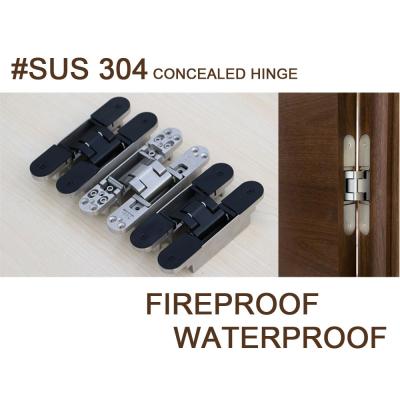 China sus 304 stainless steel adjustable invisible hinge for sale