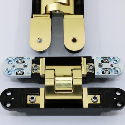 China Satin Brass Invisible Hinges for sale