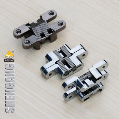 China Invisible Hinge Zinc Alloy Wooden Door Hinge Factory for sale