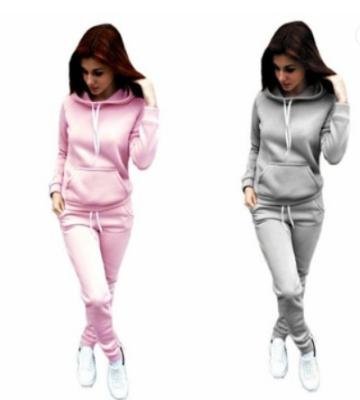 China Two Pieces Long Cheap Custom Made Hot Sale Women's Clothing Sportswear Long Sleeved Sweatsuit Tracksuit for sale