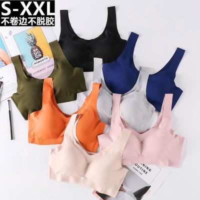 China High Quality Seamless Women's Comfortable Wireless Vest Bralette Sleep Sports Daily Bra Girl Lady Women Large Seamless Top Bras for sale