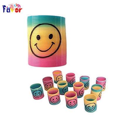 China Wholesale Plastic Rainbow Spring Colorful Small Magic Toy For Kids Gifts for sale