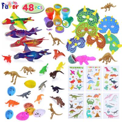 China Amazon Hotsale Kids Birthday Gifts 48 Pieces Toy Set For Kids Birthday Gift Dinosaur for sale