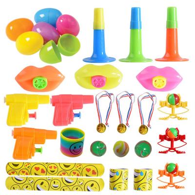 China Hot Sales 24PCS Small PP Plastic Amazon Surprise Eggs Toy Plastic Easter Gifts For Kids for sale