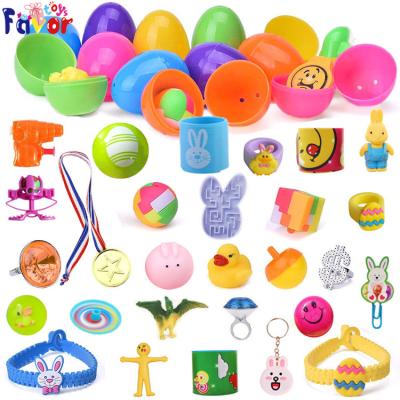 China 24 Items Toy Hot Selling 48 Pieces Small Toys for Filling Easter Eggs Plastic Easter Eggs Hunt Toys For Kids for sale