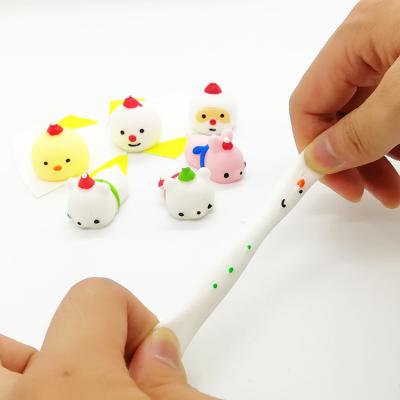 China No Deformation Christmas Stir Advent Calendar Sensory Toys 24 Various Pieces Colorful Cute Mochi Animals Stress Worry Relief Squeeze Toys for sale