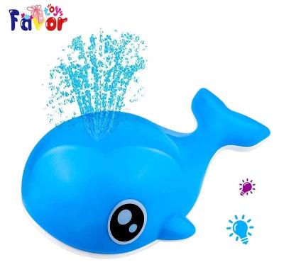 China Bath Toy Whale Induction Water Spray Toy with LED Light Induction Sprinkler Automatic Bath Toy Bathtub Toys for Bath Time for sale